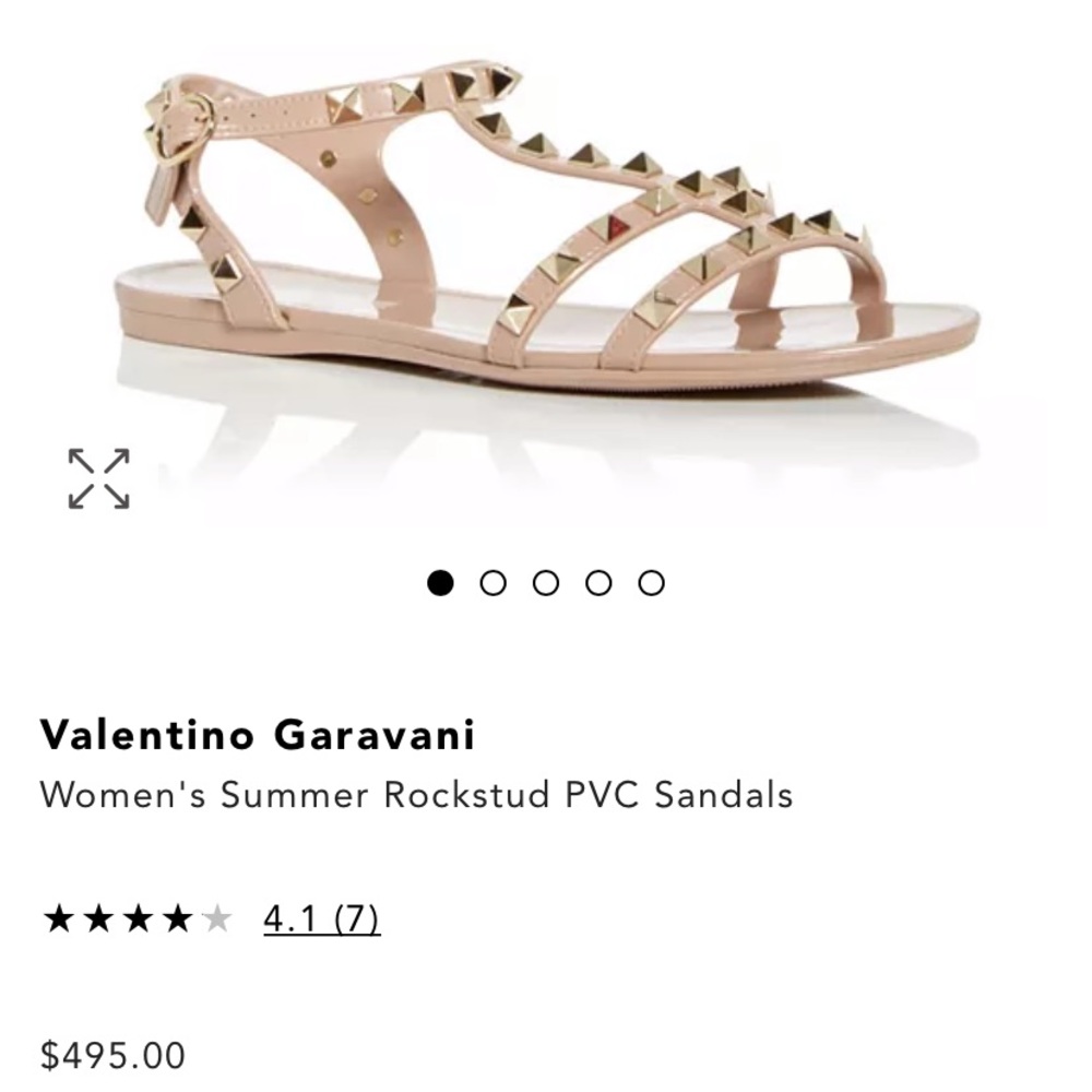 Valentino Rockstud summer PVC sandals 36 /6